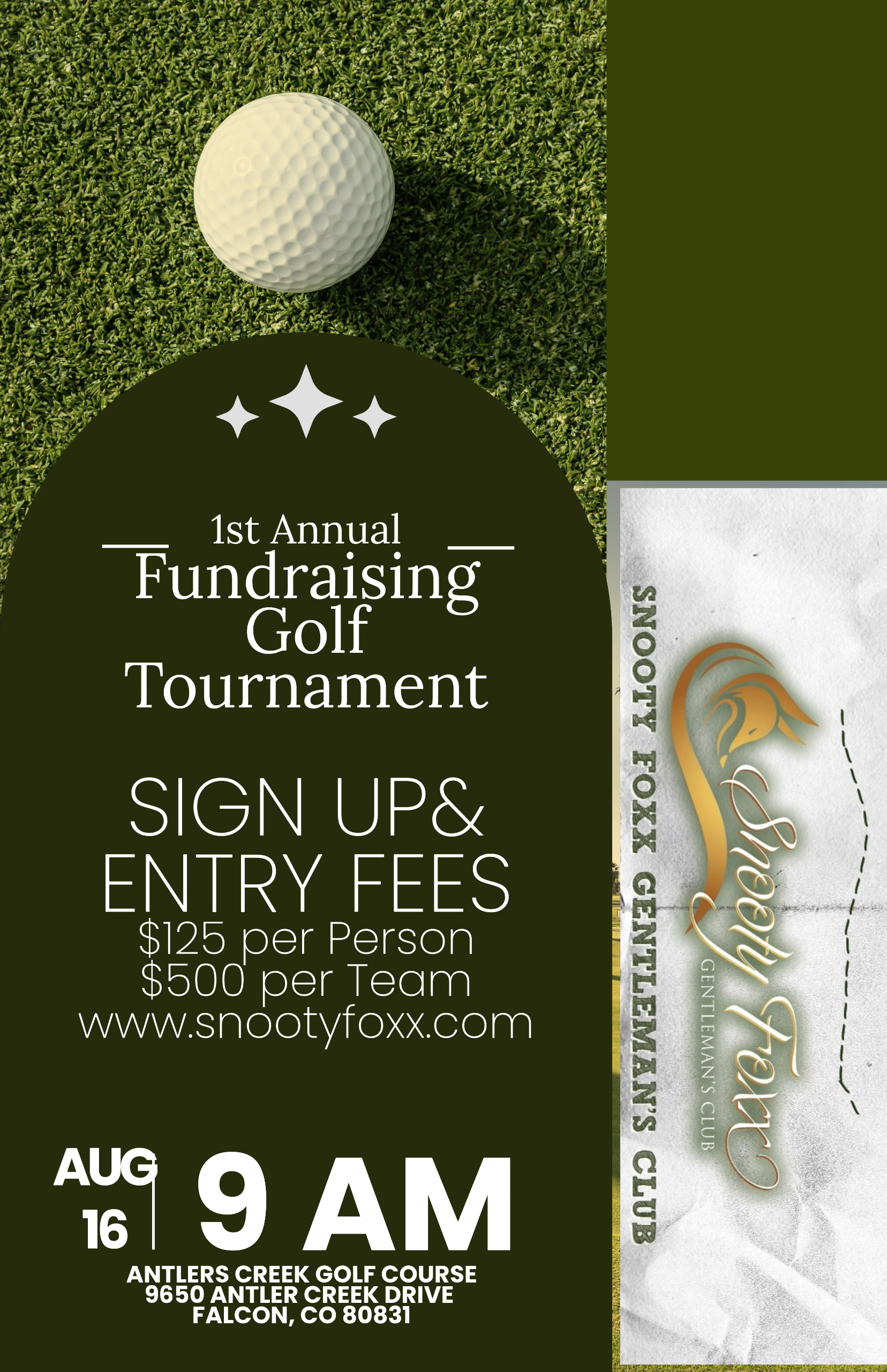 Annual Golf Tournament 2026 - Snooty Foxx